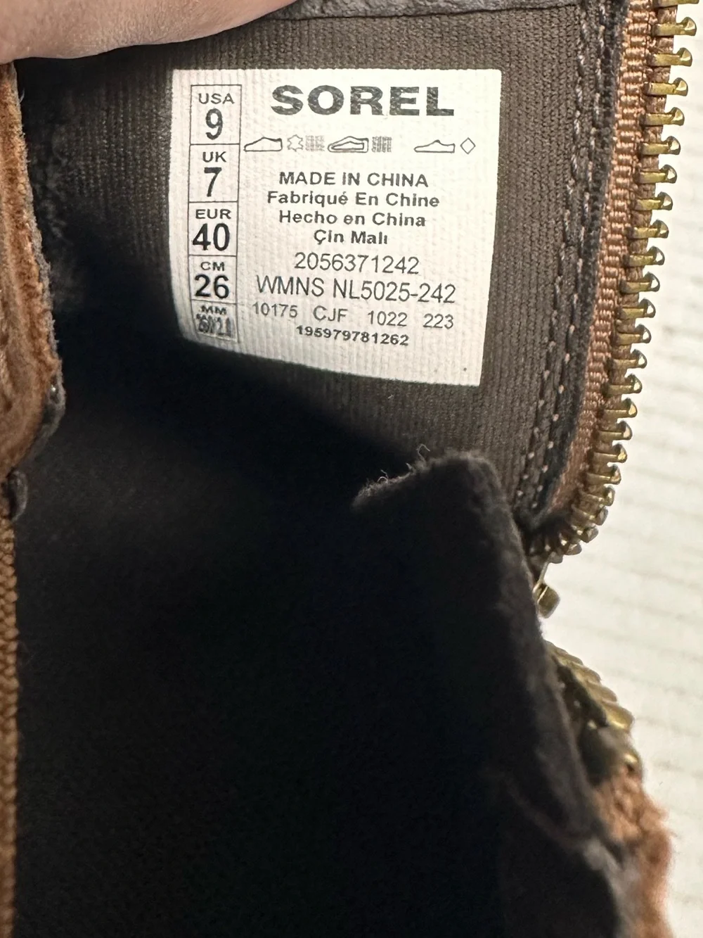 Sorel Evie II Zip Booties – Size US 9.0 | Velvet Tan Waterproof Ankle Boots